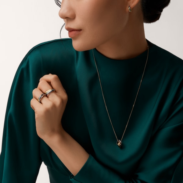 Trinity戒指，经典款 白金，黄金，玫瑰金