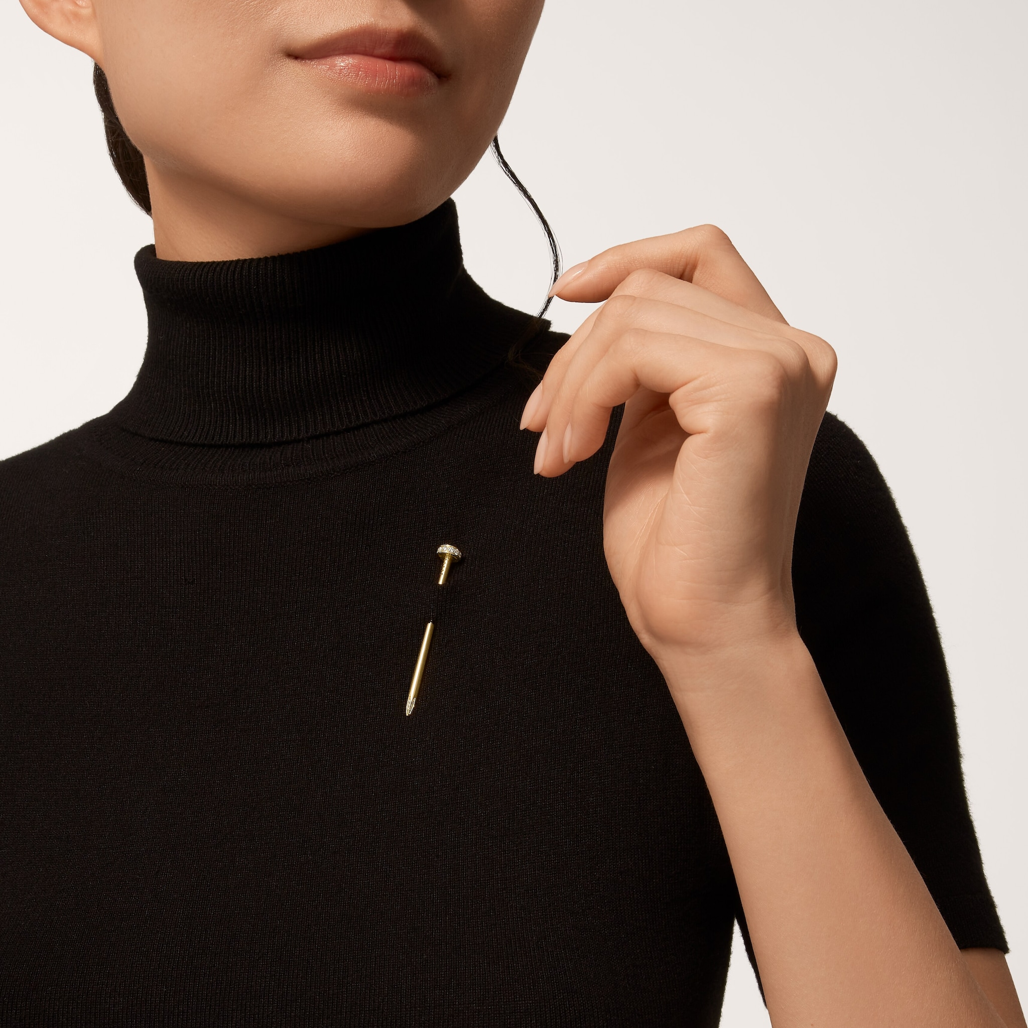 Juste un Clou tie pinYellow gold, diamonds