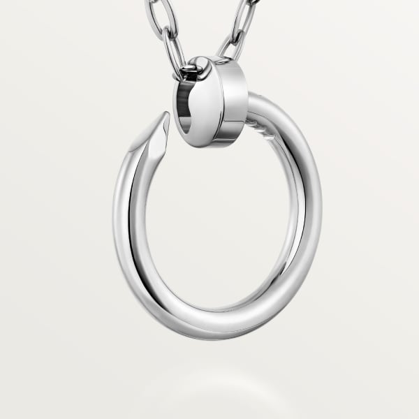 Juste un Clou long necklace, transformable, extra-large model White gold