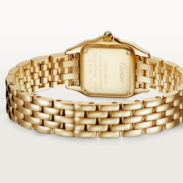 Panthère de Cartier watch, small model Small model, quartz movement, yellow gold, diamonds