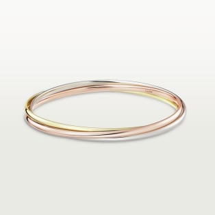 Trinity bracelet, small model White gold, yellow gold, rose gold