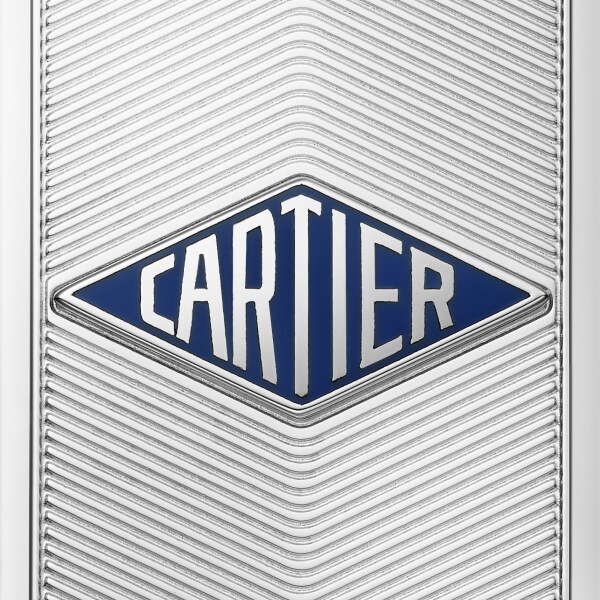 Cartier Losange钞票夹 精钢，蓝色漆艺