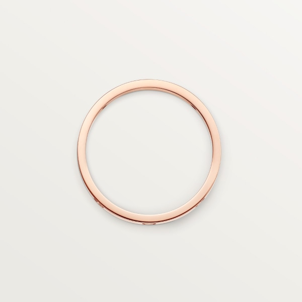 Love ring, mini model, 4 diamonds Rose gold, diamond