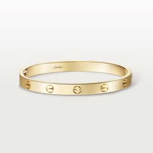 <span class='lovefont'>A </span> bracelet, classic model, one screw closure Yellow gold