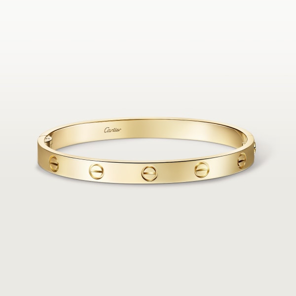 Love bracelet, classic model, one screw closure Yellow gold