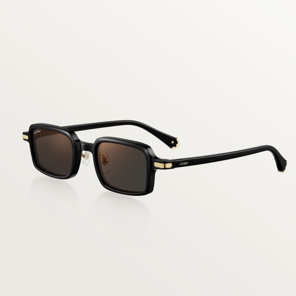 Première de Cartier Sunglasses Black acetate, grey lenses