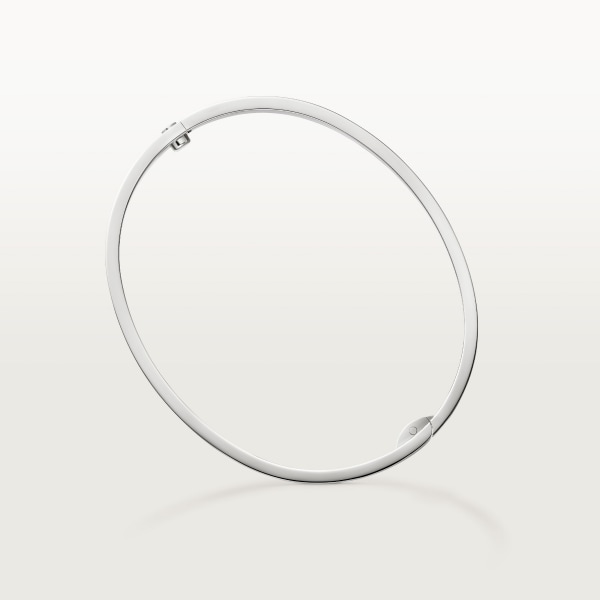 Love bracelet, medium model, 4 diamonds White gold, diamonds