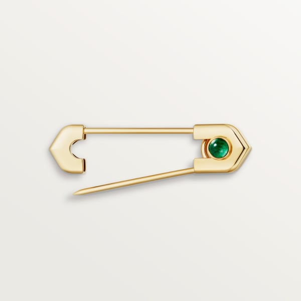C de Cartier pin Yellow gold, aventurine