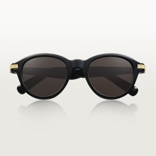 Première de Cartier sunglasses Black acetate, grey lenses