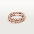 Clash de Cartier ring, small model, paved Rose gold, diamonds