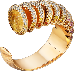 Polymorph Bracelet Rose gold, chalcedonies, moonstones, citrines, opals, quartz, spessartite garnets, sapphires, diamonds. 
