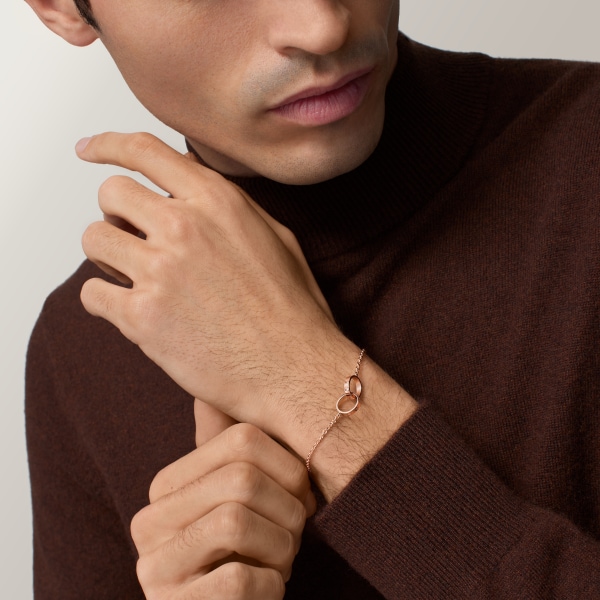 Love bracelet, on chain Rose gold