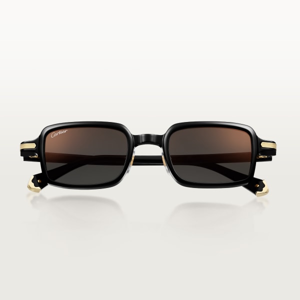 Première de Cartier Sunglasses Black acetate, grey lenses
