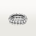 Clash de Cartier ring, medium model Rhodium-finish white gold