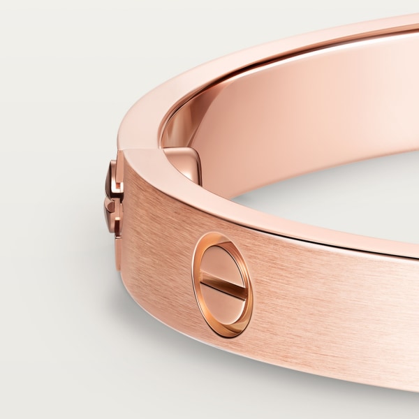Love bracelet, classic model, brushed  Rose gold, brushed finish