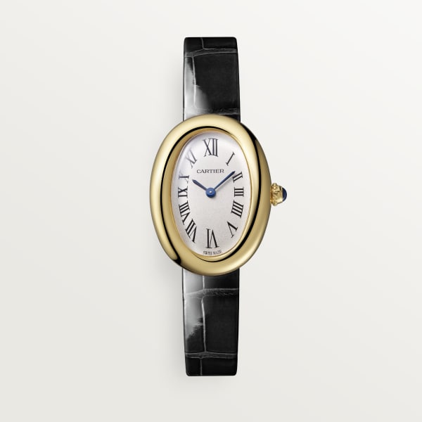 Baignoire watch Small model, quartz movement, yellow gold