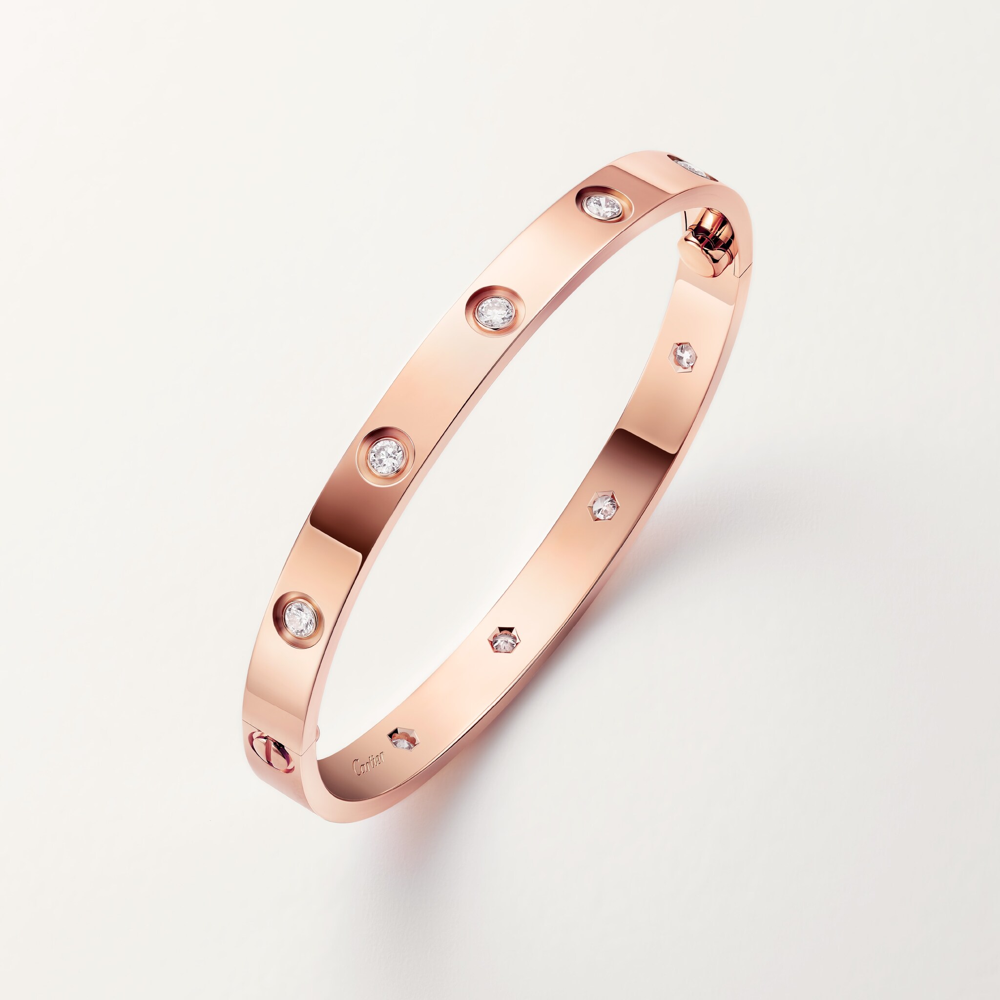 CRB6070217 LOVE bracelet 10 diamonds Rose gold diamonds Cartier