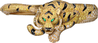 Cartier Fauna and Flora Bracelet Yellow gold, onyx, emeralds, yellow diamonds, orange diamonds, brown diamonds, diamonds