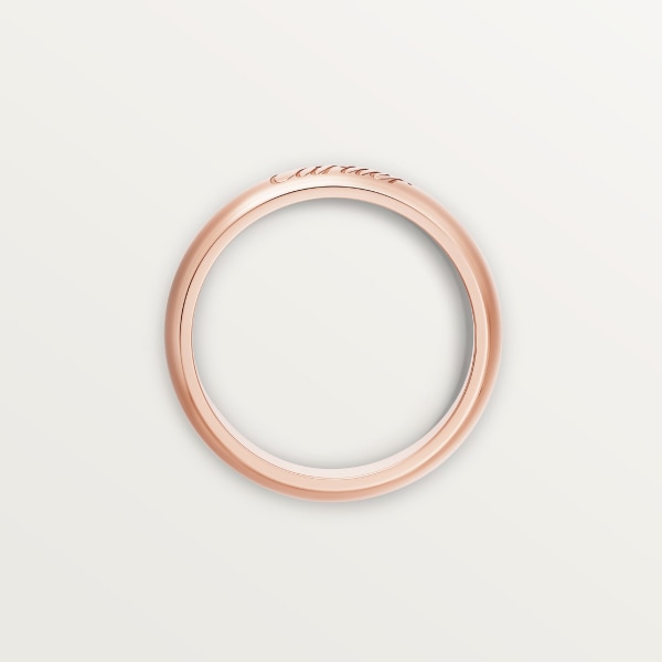 C de Cartier wedding band, 4 mm width Rose gold