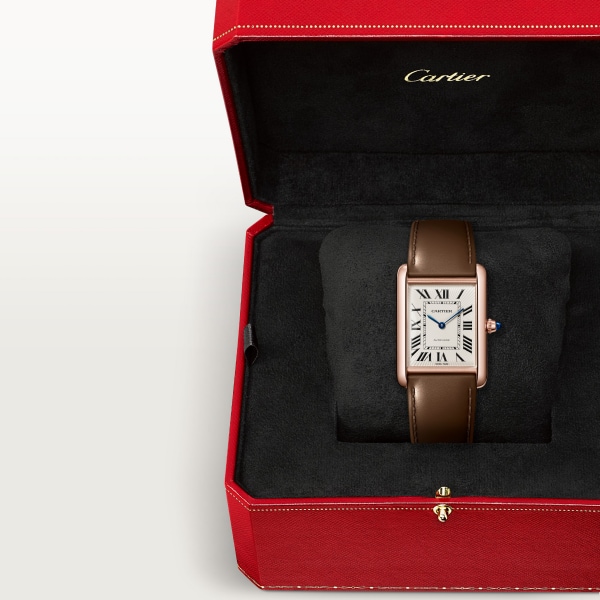 Tank Louis Cartier watch Large model, automatic movement, rose gold