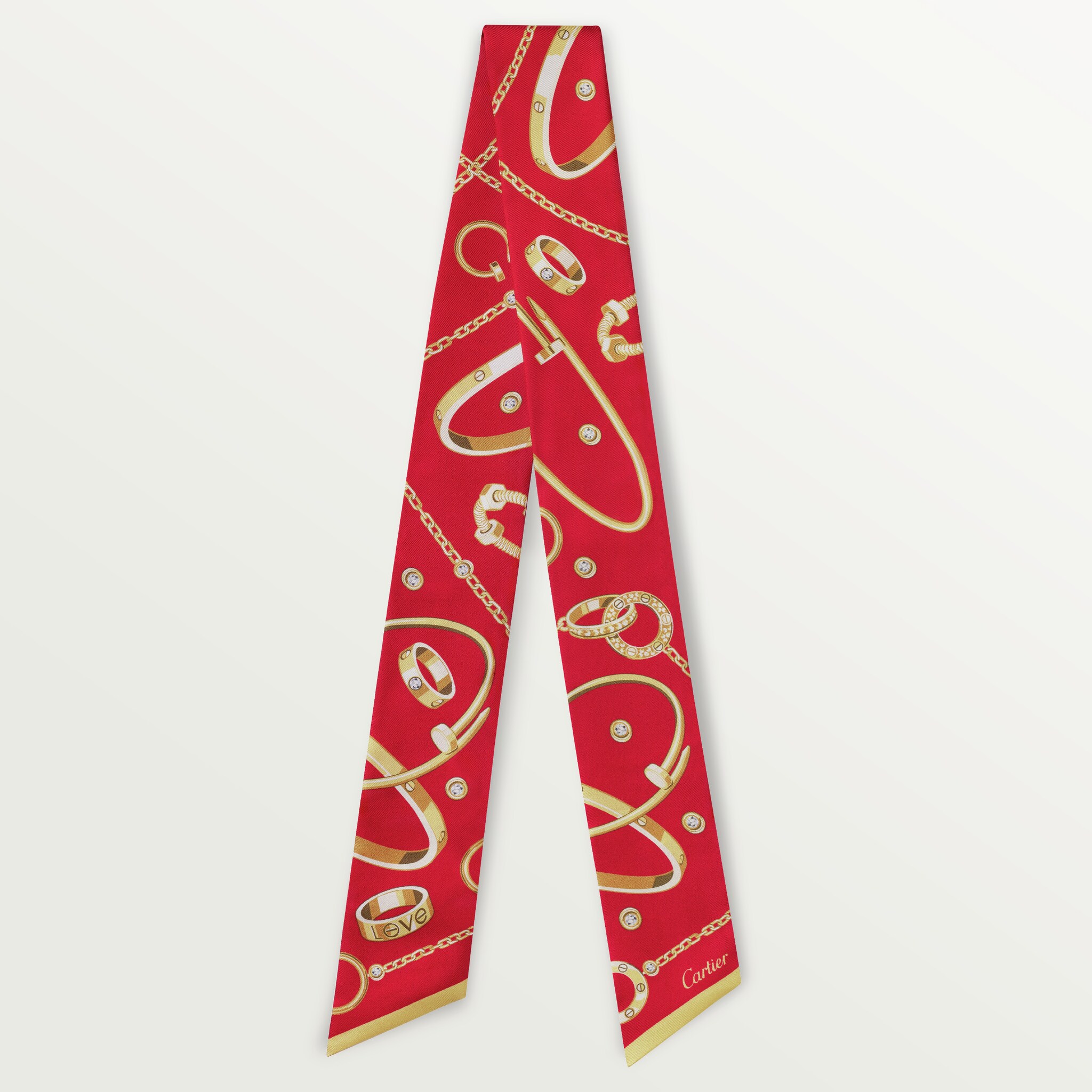 Precious Mundanity BandeauRed silk twill