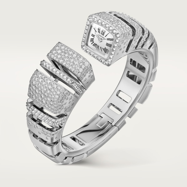 Reflection de Cartier watch (Size 15) Quartz, white gold, diamonds