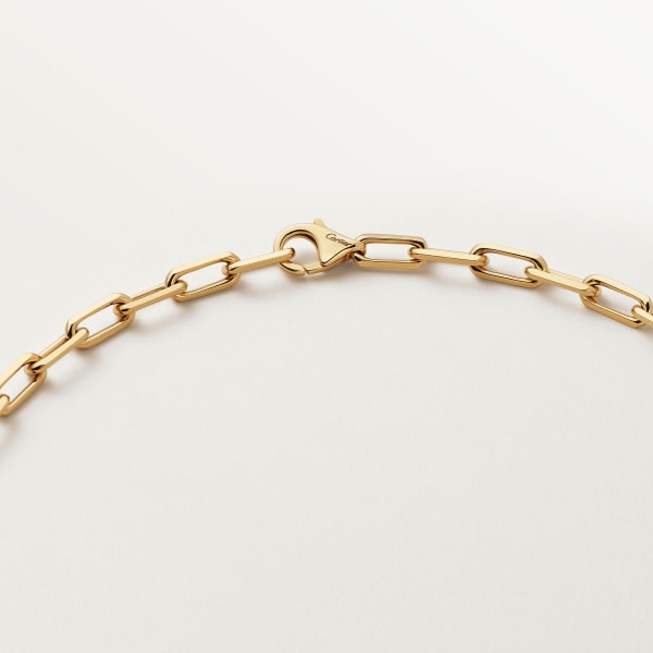 Santos de Cartier long necklace, chain, small model Yellow gold