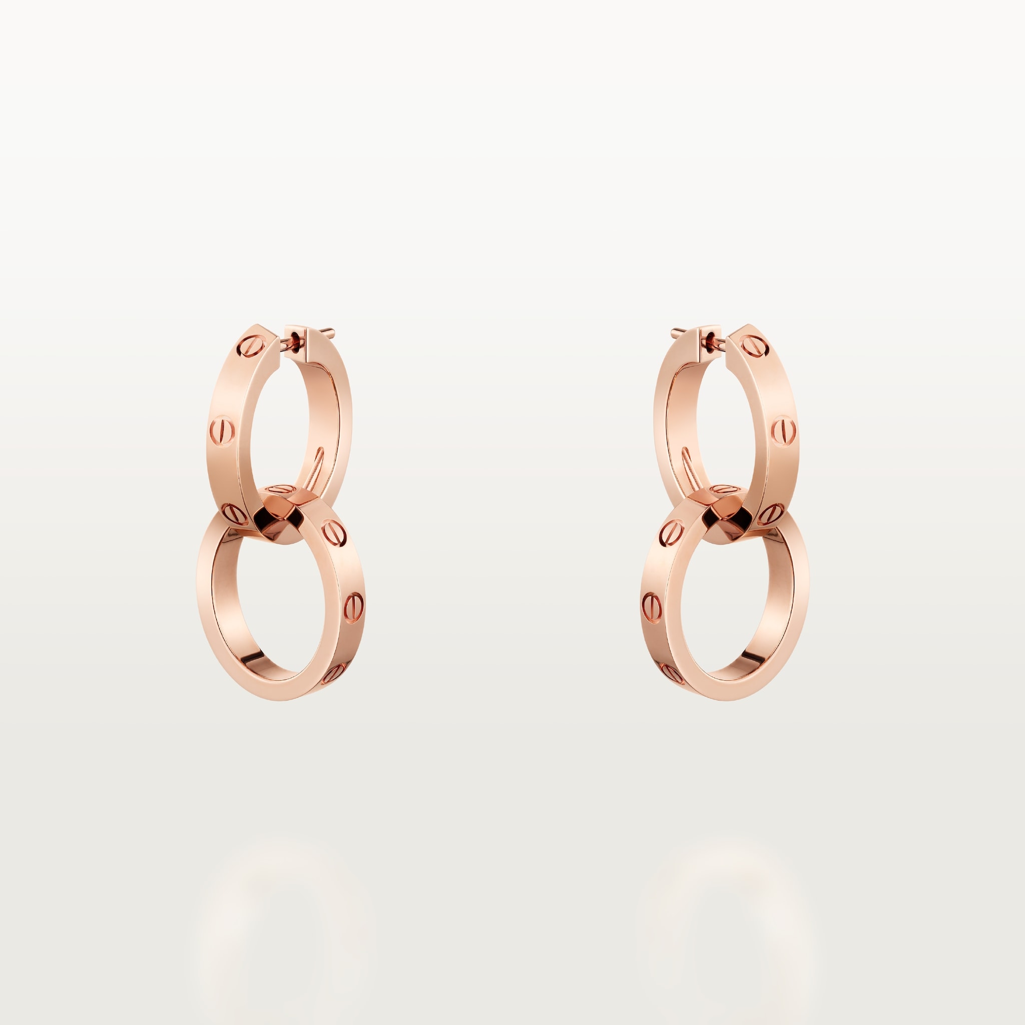 Love earringsRose gold