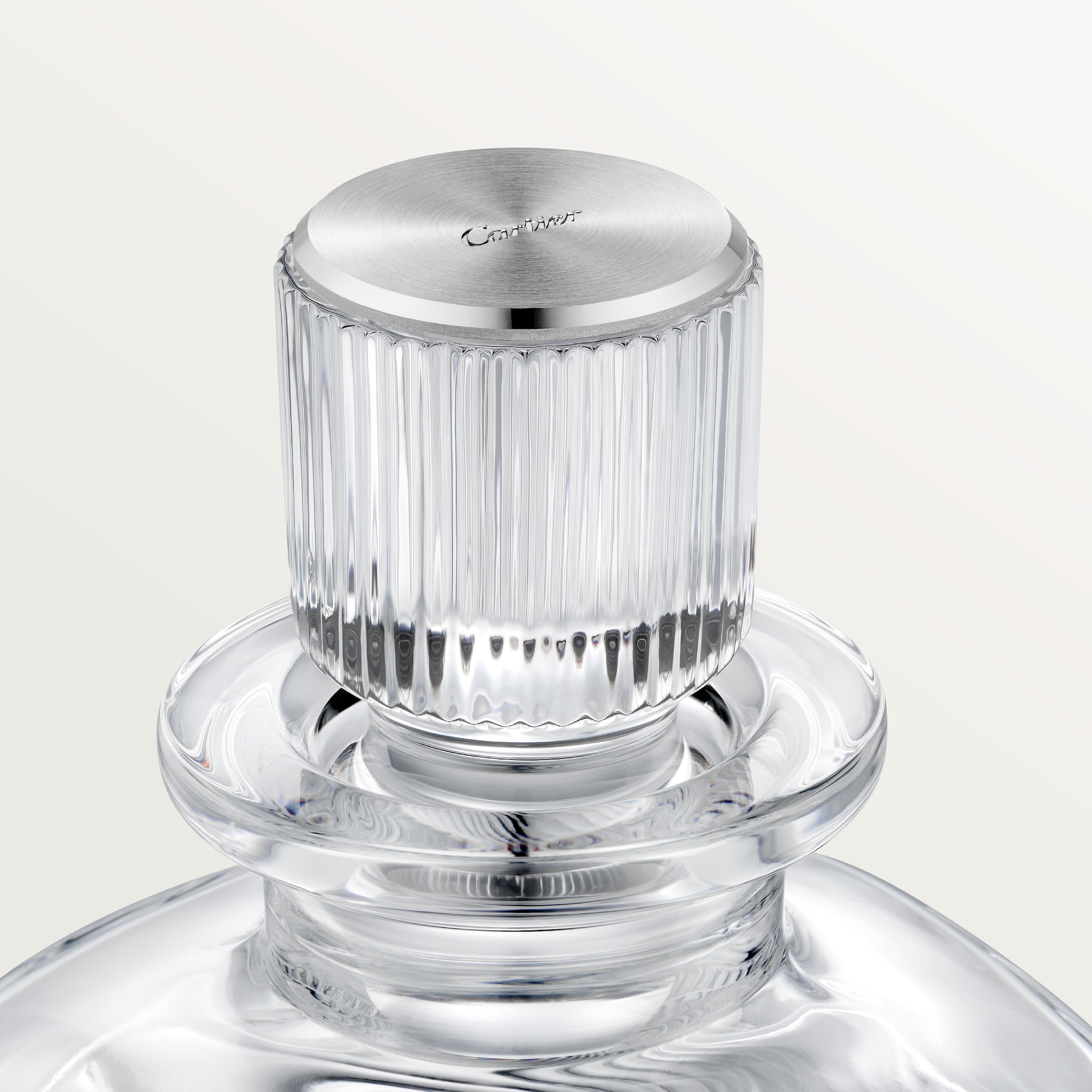 Santos de Cartier set of 1 decanter and 2 glassesCrystal and walnut wood