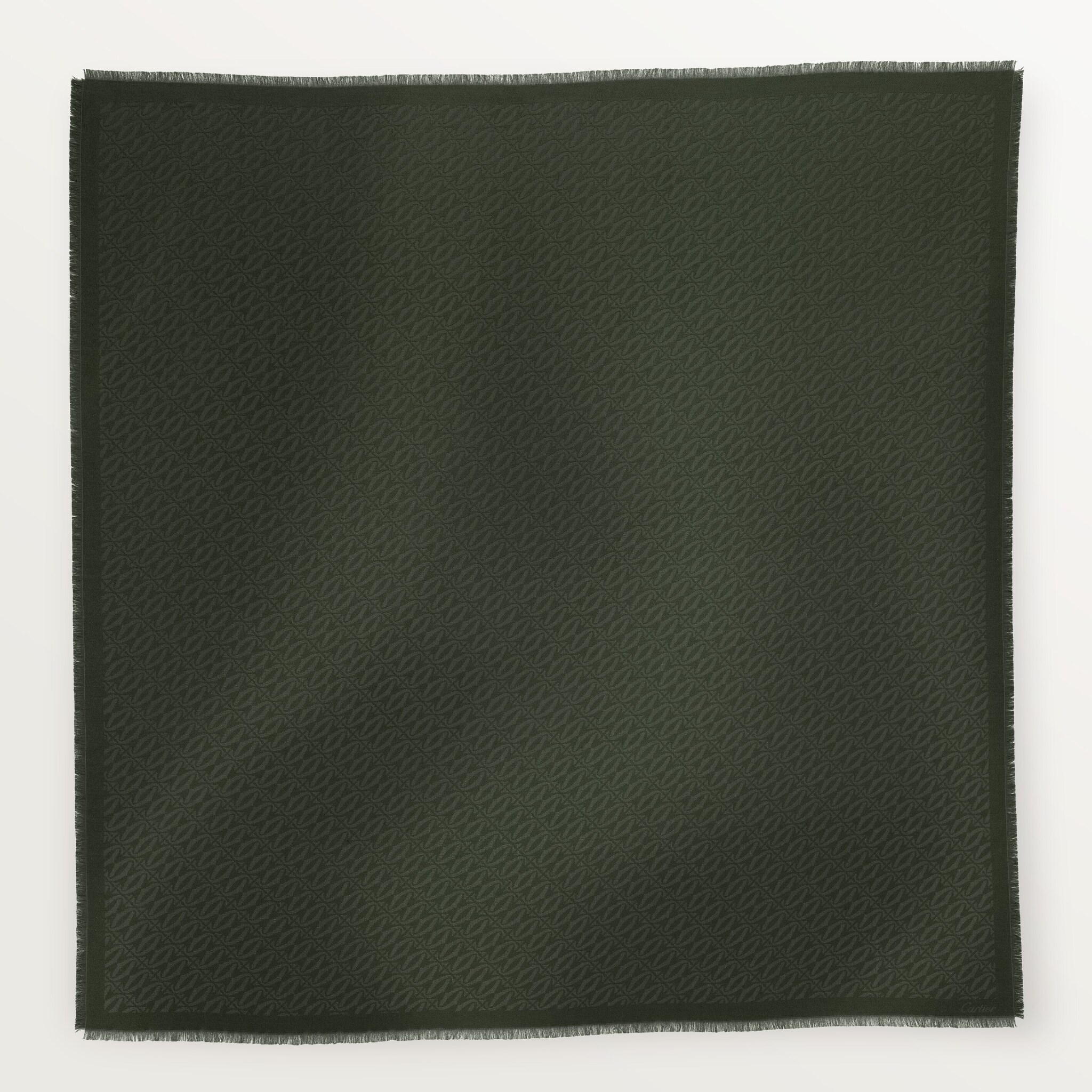 C de Cartier shawlGreen tea wool and silk