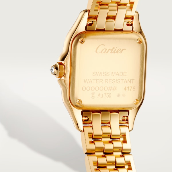 Panthère de Cartier watch Small model, quartz, yellow gold, diamonds