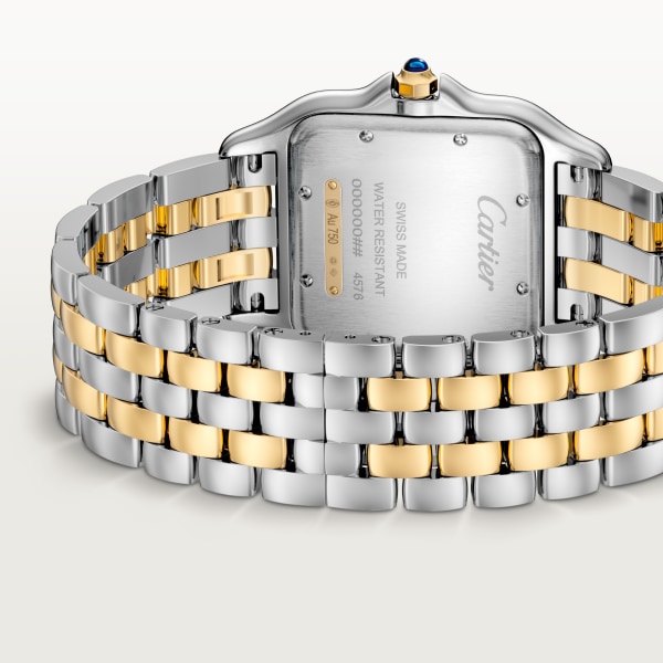 Panthère de Cartier watch Large model, quartz, yellow gold, steel