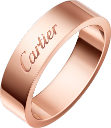 C de Cartier wedding ring, 5 mm width Rose gold.