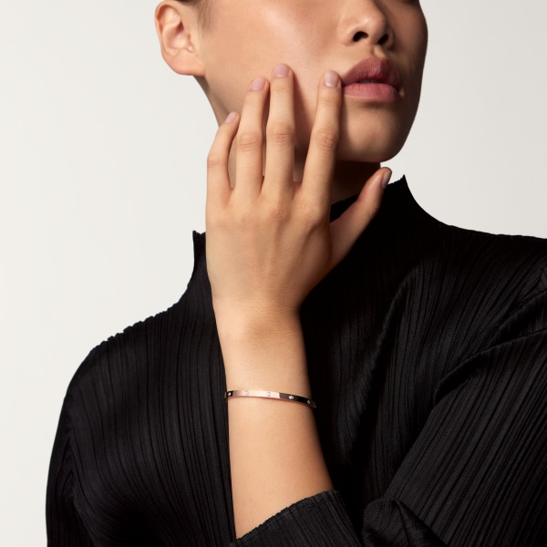 Love bracelet, small model, 10 diamonds Rose gold, diamonds