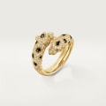 Panthère de Cartier ring Yellow gold, diamonds, onyx, emeralds