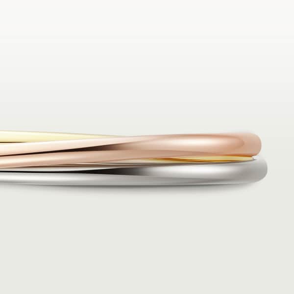 Trinity bracelet, small model White gold, yellow gold, rose gold
