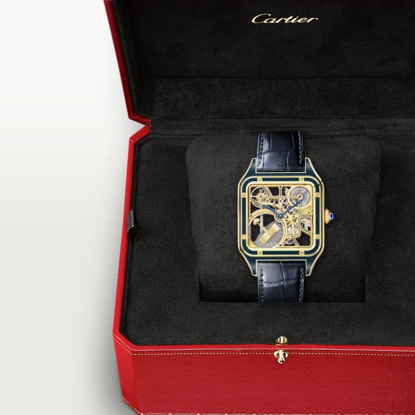 CRWHSA0031 Santos Dumont skeleton watch Large model automatic
