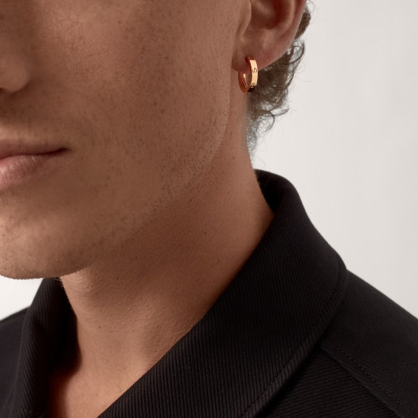 Love earrings, transformable Rose gold