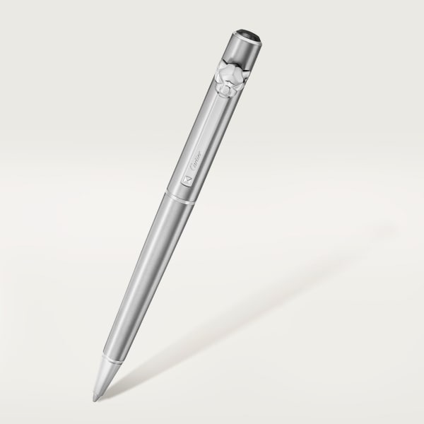 Panthère de Cartier ballpoint pen Small model, brushed metal, palladium finish