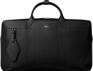 Backpack, Cartier Losange  Grained black calfskin, palladium finish and enamel