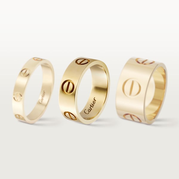 Love ring, classic model  Yellow gold