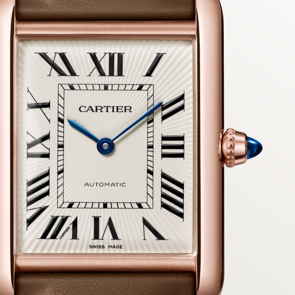Tank Louis Cartier watch Large model, automatic movement, rose gold