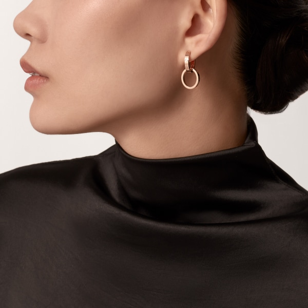 Love earrings Rose gold