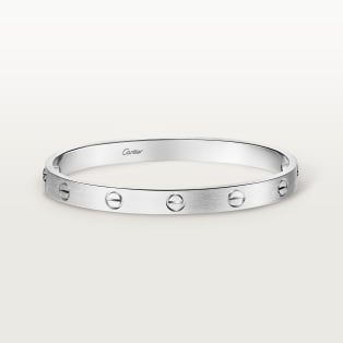 <span class='lovefont'>A </span> bracelet, classic model, brushed  White gold, brushed finish