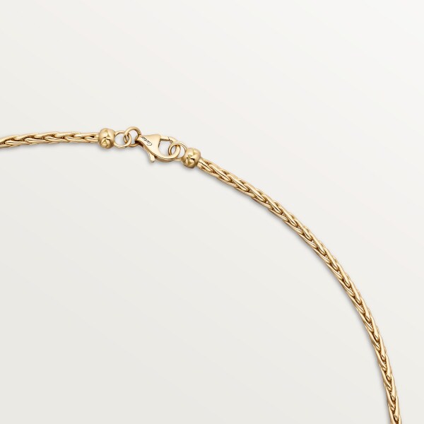 Grain de Café necklace, diamonds Yellow gold, white gold, diamonds