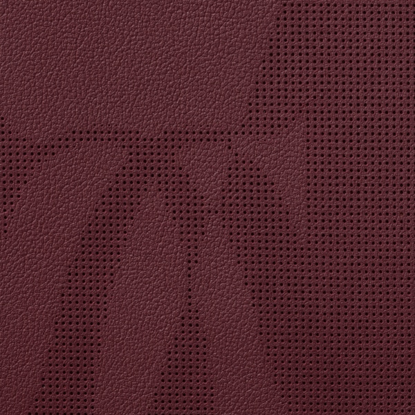 6 credit card compact wallet, Must de Cartier XL logo perforated burgundy calfskin, golden finish