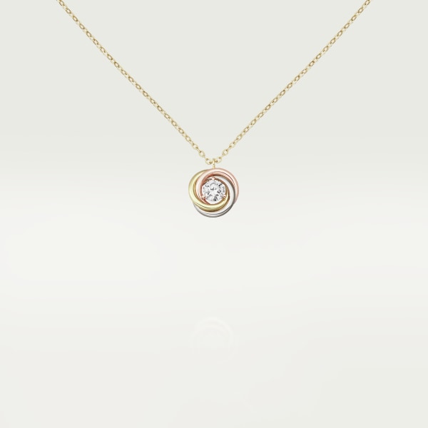 Trinity pendant, brilliant-cut diamond White gold, yellow gold, rose gold, diamond