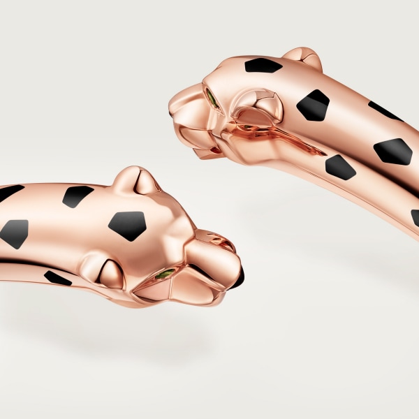 Panthère de Cartier bracelet  Rose gold, tsavorite garnets, lacquer