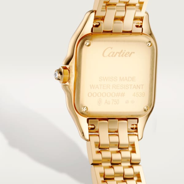 Panthère de Cartier watch, small model Small model, quartz, yellow gold, diamonds