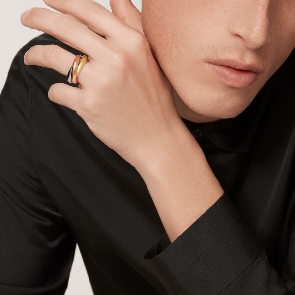 Trinity ring, large model White gold, yellow gold, rose gold